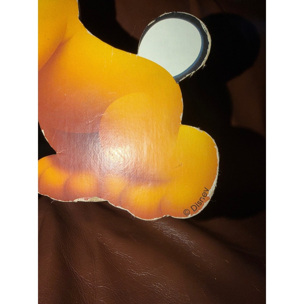 Vintage Disney Pluto Cardboard Cutout Wall Decor Mickey Mouse Friends Dog Ball - Picture 3 of 4